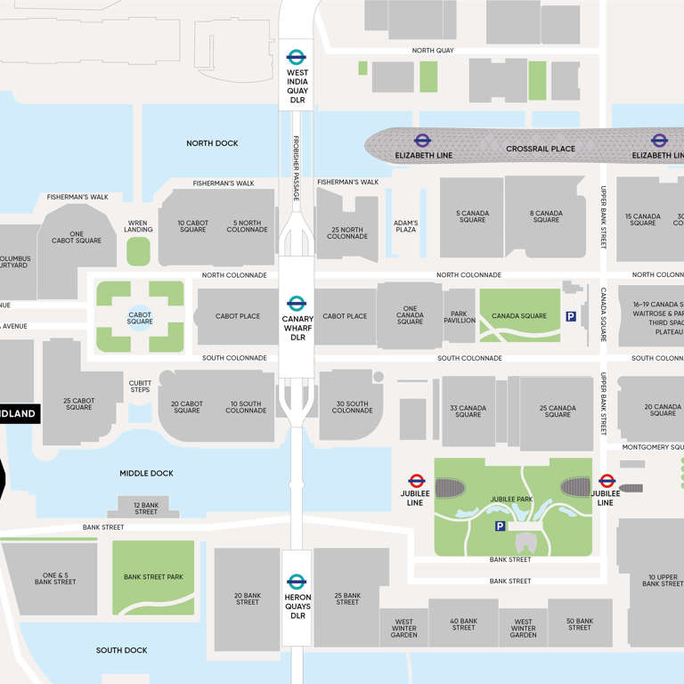 Canary Wharf Image map