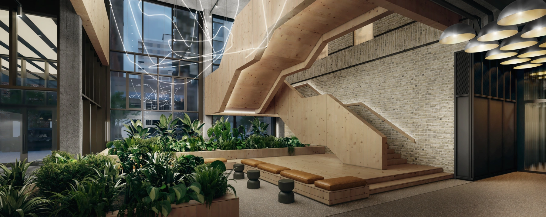 Foyer area render of 50 Charter Street entrance