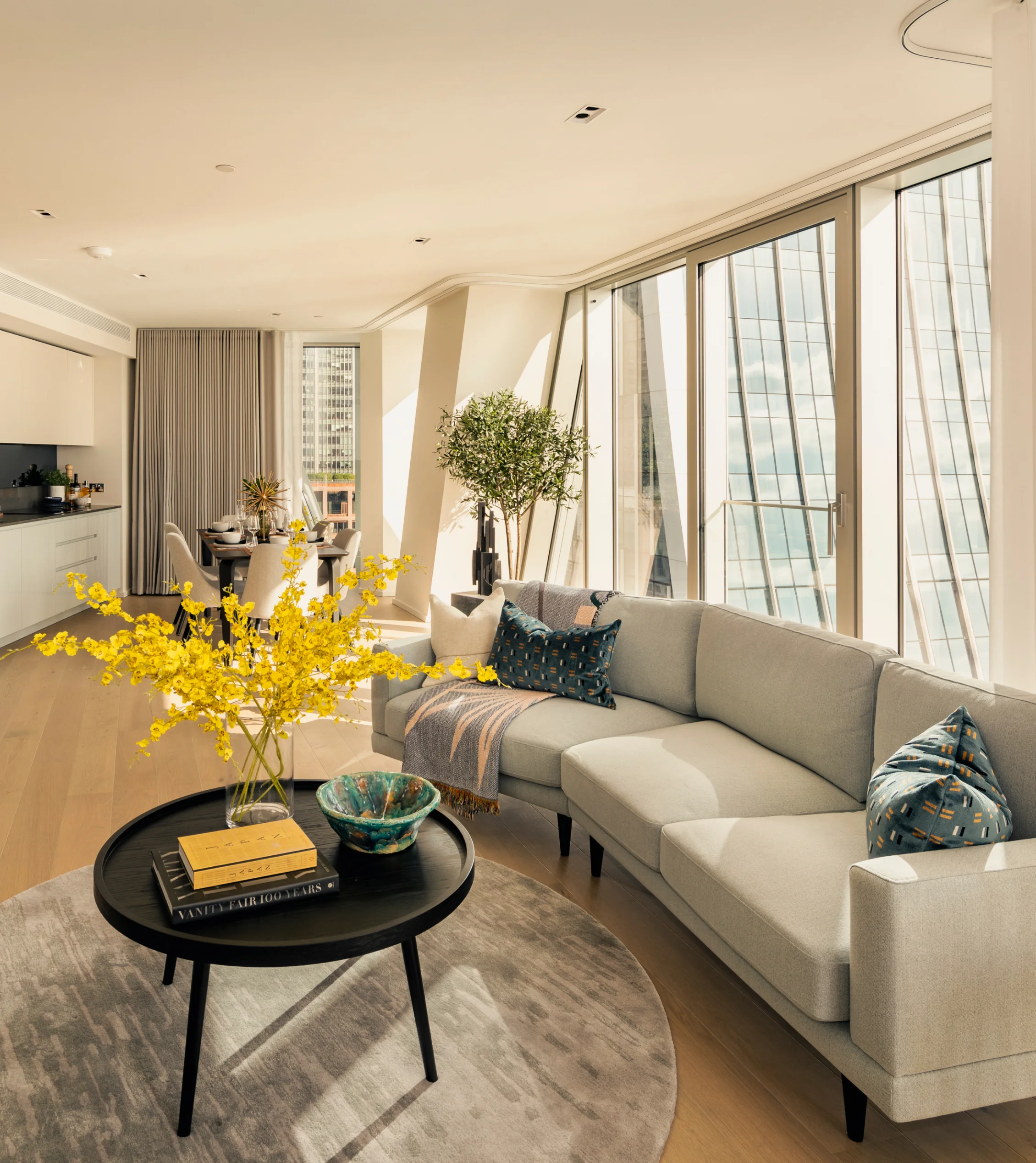 living room with sofa and coffee table in newfoundland